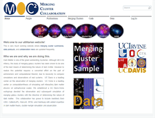 Tablet Screenshot of mergingclustercollaboration.org